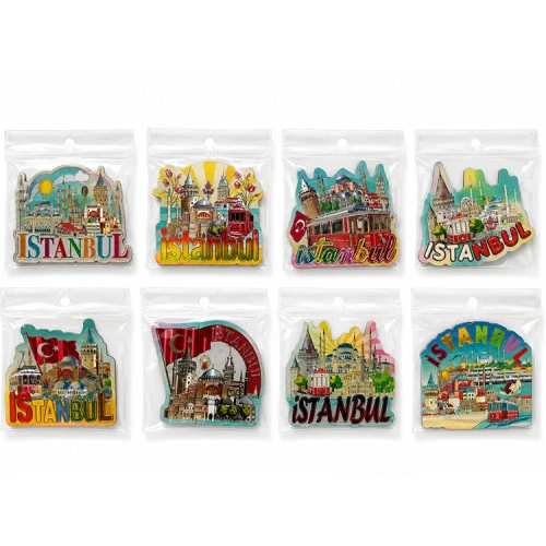 İstanbul Temalı Silikon Buzdolapı Süsü Magnet 7,5*7,5 ürün görseli 1