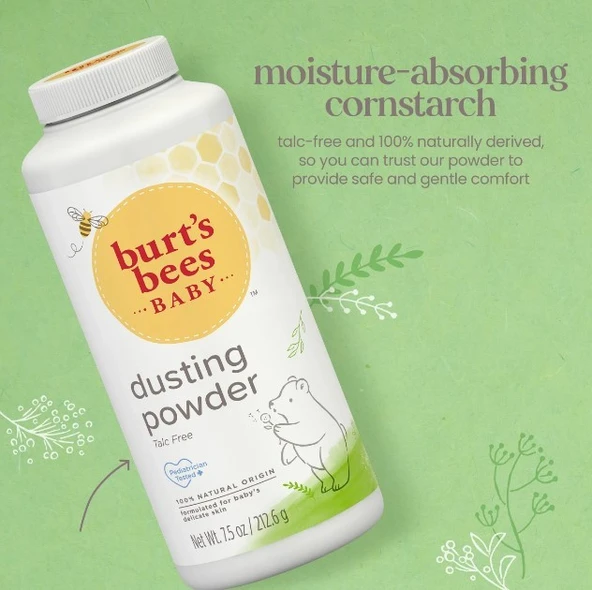 Burt's Bees Natural Bebek Pudrası 213 gr - Resim 2