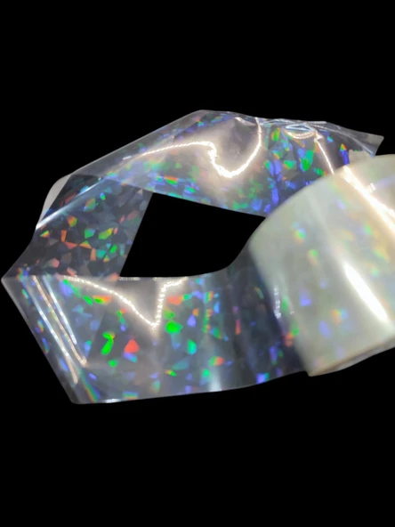 Sıcak Baskı Hologram Folyosu 4cm x 5m , Desenli Balıkçılık Malzemeleri , Yapay Yem Baskısı ürün görseli 1
