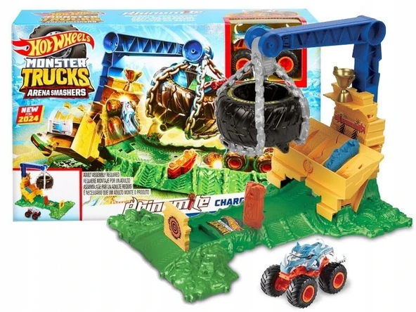 Hot Wheels Monster Trucks Arenada Rhinomite Mücadelesi Oyun Seti HTP18 ürün görseli 1