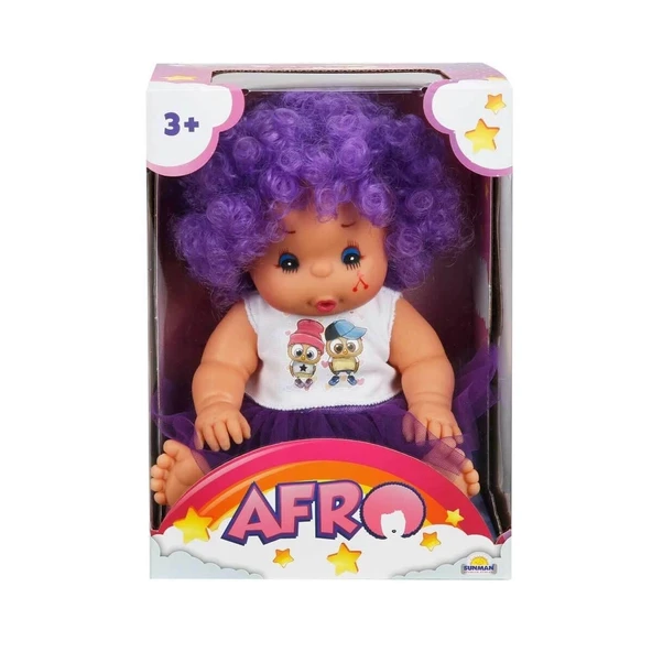 20040 Afro Kıvırcık lı Bebek 23 cm -Sunman ürün görseli 1