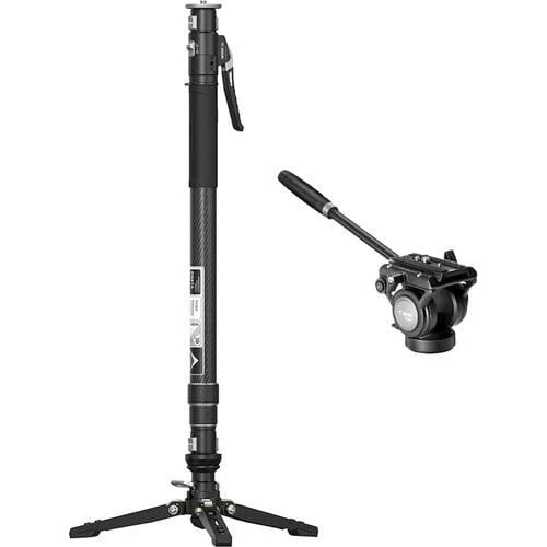 YC Onion Pineta Pro Karbon Fiber & FH60S Video Fluid Kafa Monopod Kit ürün görseli 1