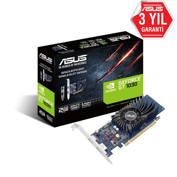 ASUS GEFORCE GT1030-2G-BRK 2GB GDDR4 64BIT 1XHDMI 1XDP EKRAN KARTI ürün görseli 1