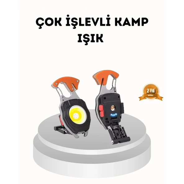 Şarj Edilebilir Çok Amaçlı Mini Fener – Güvenlik Düdüklü, Kompakt ve Hafif Tasarım ürün görseli 1