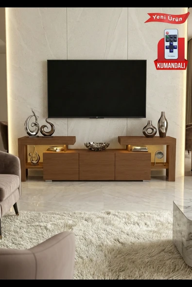 Platinreyon YAGMUR LEDLİ TV ÜNİTESİ 200 CM ürün görseli 1