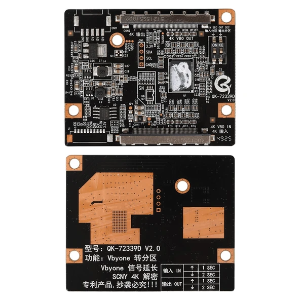 Weko QK-72339D LCD Panel Flexi Repair V2.0 4K 1 In 2 Out Sony Uyumlu Ekran Onarım Kartı ürün görseli 1
