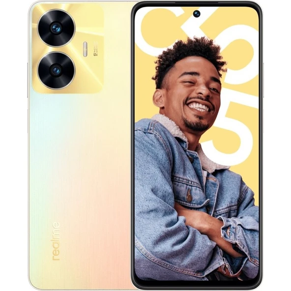 Realme C55 128 6 GB Ram (Realme Türkiye Garantili) Altın ürün görseli 1