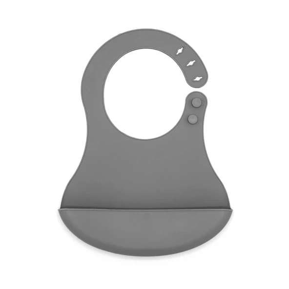 Babyjem Mini Silikon Önlük 718 Gri ürün görseli 1