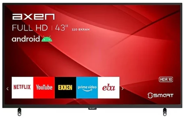 Axen AX43DIL13 Full HD 43" 109 Ekran Uydu Alıcılı Android Smart LED TV TEŞHİR ürün görseli 1
