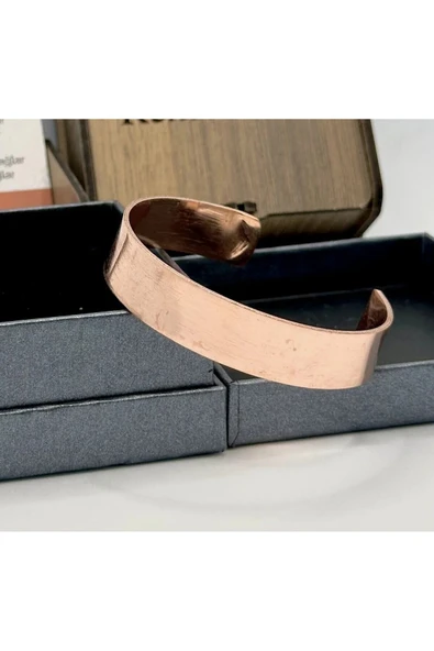 rana design Saf Bakır Unisex Bakır Bileklik ürün görseli 1