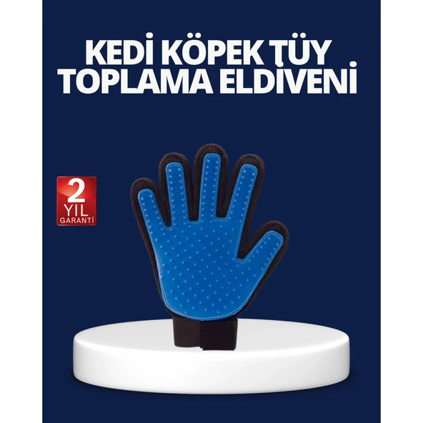 Evcil Hayvan Tüy Toplama ve Masaj Eldiveni – Köpek ve Kedi Tüy Dökülme Önleyici Bakım Eldiveni ürün görseli 1