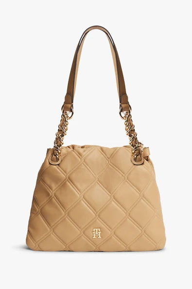TH FEMININE MINI TOTE Kadın Yeşil Çanta - AW0AW18716 ürün görseli 1