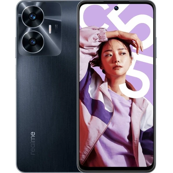 Realme C55 128 6 GB Ram (Realme Türkiye Garantili) Siyah ürün görseli 1