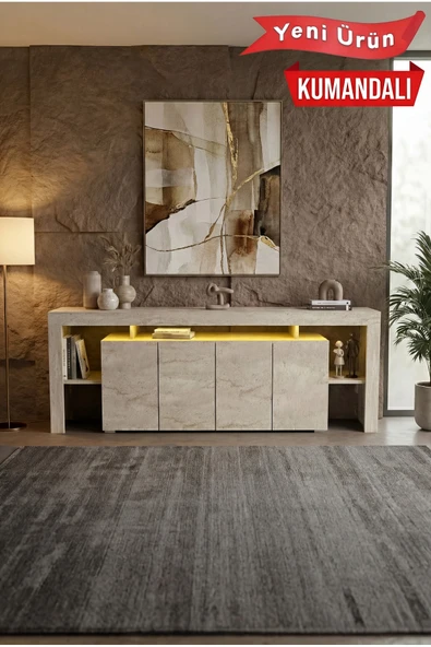 Platinreyon KALE LEDLİ TV ÜNİTESİ 200 CM ürün görseli 1