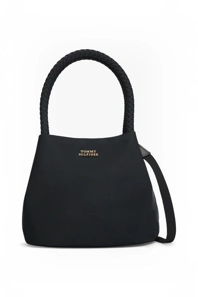 TH MARINA BUCKET NYLON Kadın Siyah Çanta - AW0AW18831 ürün görseli 1