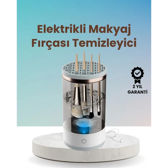 USB Şarjlı Derin Temizlik Makyaj Fırçası Yıkama Makinesi ürün görseli 1