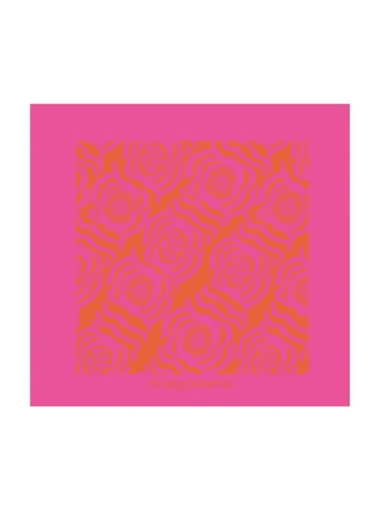 Mayovera  Tasarım Pembe  Üçgen Bandana - Resim 4