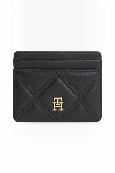 TH FEMININE CARDHOLDER Kadın Siyah Cüzdan - AW0AW18700 ürün görseli 1