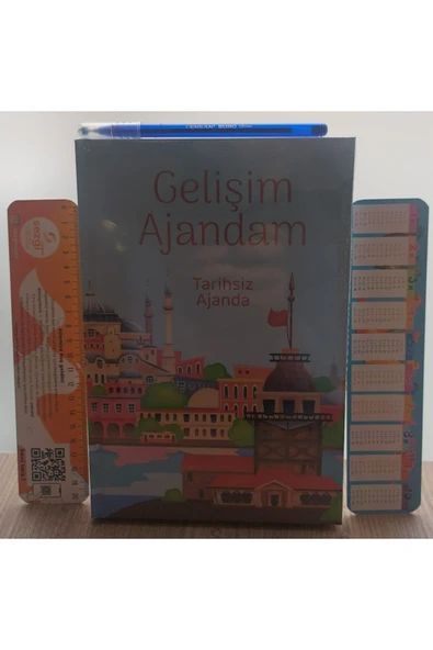 Nesil Yayınları Geleceğin Yıldızları Gelişim Ajandam Tarihsiz Ciltli Dışı Farklı İçi Aynı ve Sezgistore Ayraç+Kalem ürün görseli 1