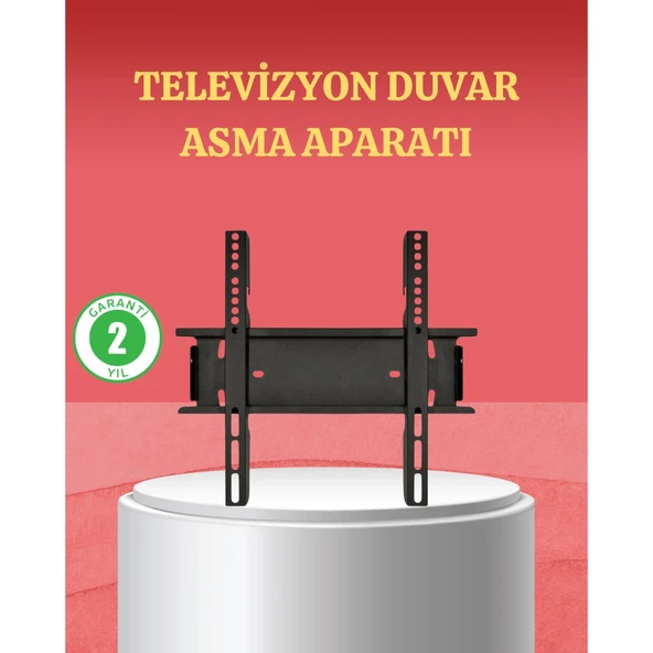 32-42 İnç TV Askı Aparatı Kolay Kurulum Düz ve Kompakt Tasarım ürün görseli 1