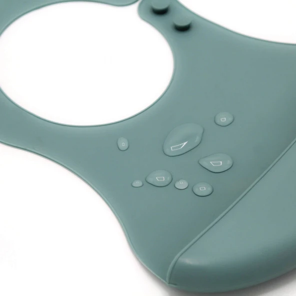 Babyjem Mini Silikon Önlük 718 Mint - Resim 4