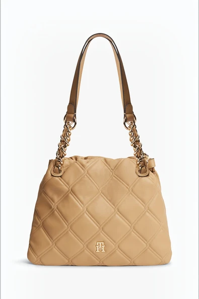 TH FEMININE MINI TOTE Kadın Yeşil Çanta - AW0AW18716 ürün görseli 1