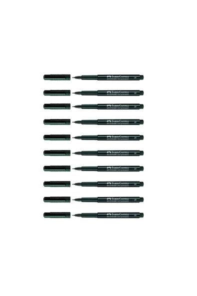 Faber Castell F.C. Multimark 1523 Permanent Asetat Kalemi 0.4 Mm (s) Siyah 10'lu Paket ürün görseli 1