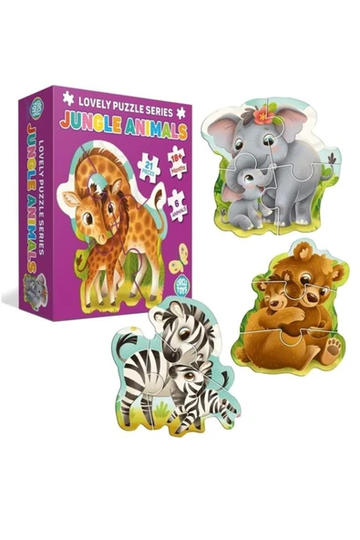 Circle Toys Lovely Puzzle Jungle Anımals ürün görseli 1
