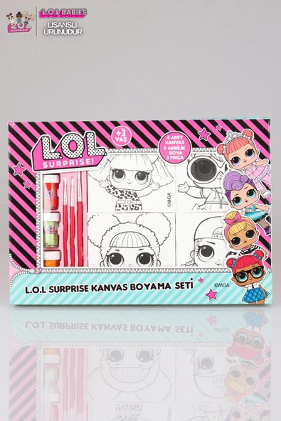 L.O.L. SURPRISE Lisanslı L.o.l Surprıse Kanvas Boyama Seti ürün görseli 1