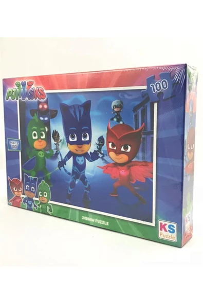Ks Games Puzzle Pj Masks Puzzle 100 Parça Yapboz %100 Orijinal Lisanslı ürün görseli 1