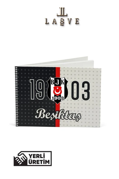 Beşiktaş PREMİUM LİSANSLI RESİM DEFTERİ 17*24 YENİ SEZON 15 YAPRAK KARTON KAPAK ürün görseli 1