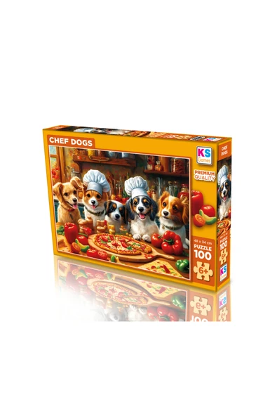 Ks Games Chef Dogs 100 Parça Puzzle ürün görseli 1