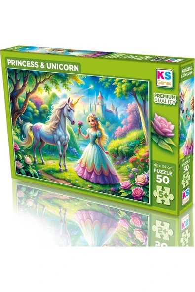 Ks Games Prenses ve Tekboynuz 50 Parça ürün görseli 1