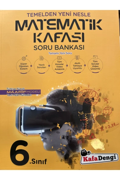Kafa Dengi Yayınları 6. SINIF MATEMATİK KAFASI KAFA DENGİ MAARİF MODEL 2025 ürün görseli 1