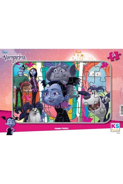 Ks Games Vampirina Frame Puzzle 24 Parça - Resim 2