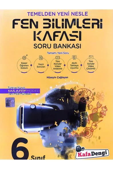 Kafa Dengi Yayınları KAFADENGİ 6. SINIF FEN BİLİMLERİ KAFASI SORU BANKASI (TÜMÜ VİDEO ÇÖZÜMLÜ) ürün görseli 1