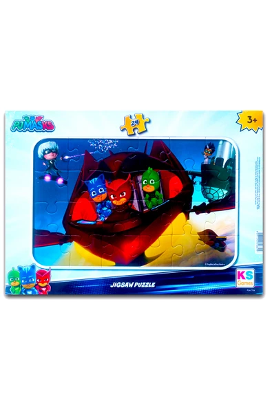 Ks Games Pj Masks Pijamaskeliler Frame Puzzle/yapboz 24 Parça ürün görseli 1