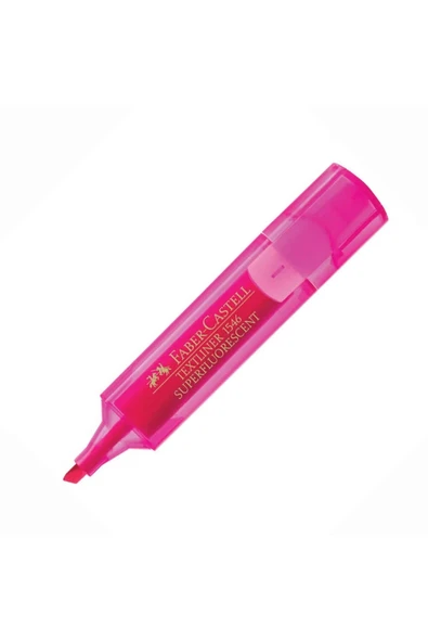 Faber Castell Fosforlu Kalem (ŞEFFAF GÖVDE) Pembe ürün görseli 1