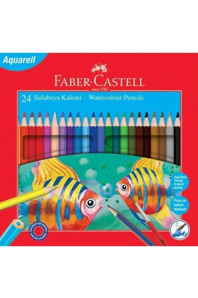 Faber Castell Sulu Kuru Boya 24 Renk 24lü ürün görseli 1