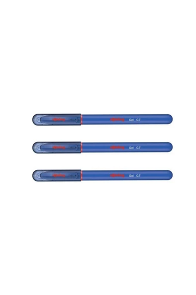 Rotring Jel Mürekkepli Tükenmez Kalem Mavi 3'lü ürün görseli 1
