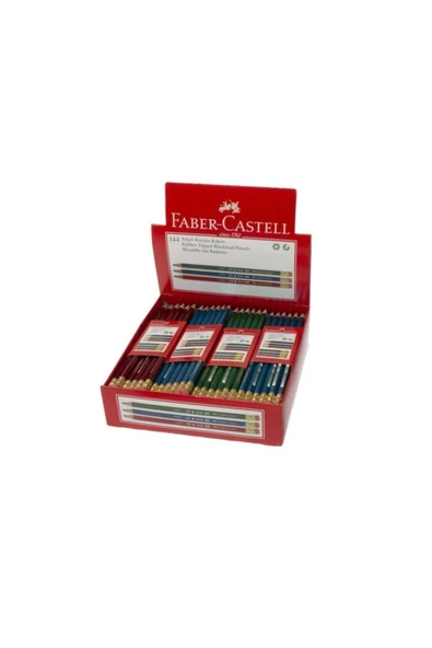 Faber Castell Faber-castell Kurşun Kalem Köşeli Silgili 5244212000 (144 Lü Kutu) ürün görseli 1