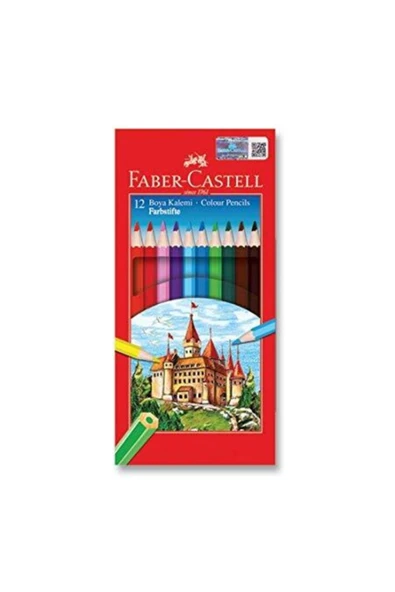 Faber Castell Faber-castell Kuru Boya Red Line Tam Boy 12 Renkkarton Kutu12 Li 5171 116312 ürün görseli 1