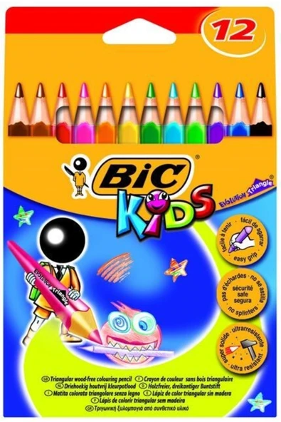 Bic Kuruboya Evolutıon Üçgen Jumbo 12 Li 8297356 ürün görseli 1