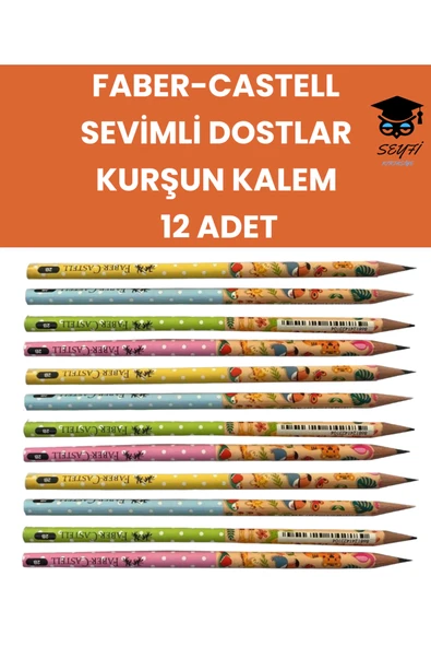 Faber Castell Sevimli Dostlar Kurşun Kalem Seti 12 Adet Faber-Castell ürün görseli 1