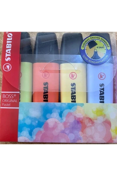 Stabilo BOSS PASTEL 4LÜ PAKET - Resim 4