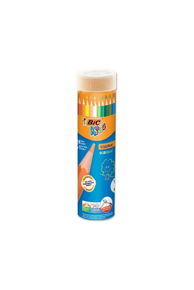 Bic Kids Evolution Kuru Boya Kalemi 24+1'li Metal Tüp ürün görseli 1