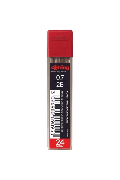 Rotring Min Super Polymer 2b 0.7 mm Versatil Kalem Ucu 2089895 12 Li (1 Paket 12 Tüp) ürün görseli 1