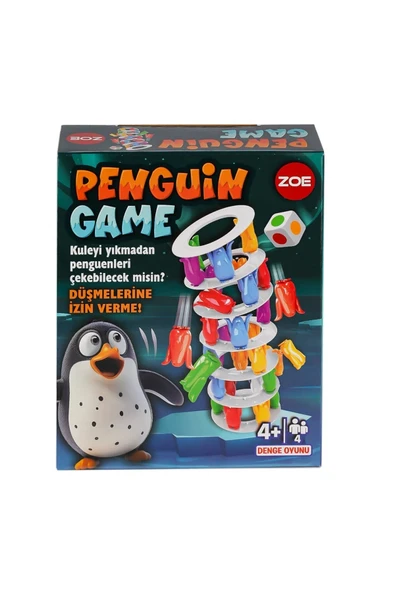 Ks Puzzle Zoe Penguin Tower Denge Oyunu - Eğitici Zeka ve Beceri Geliştirme Oyun Seti ürün görseli 1