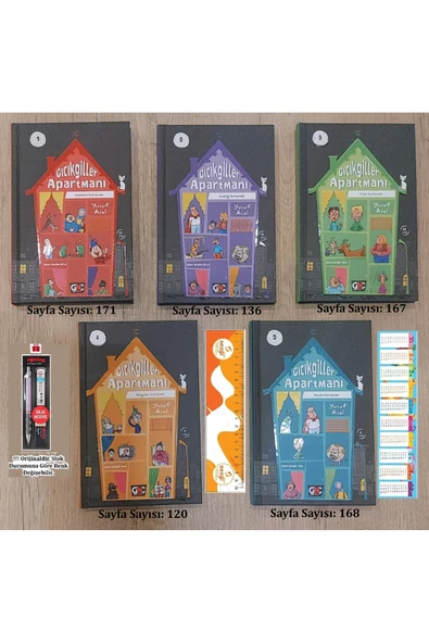 Nesil Yayınları Nesil Gıcıkgiller Apartmanı 1-2-3-4-5--> 5 Kitap Seti ve Tikky Versatil 3'Lü Set+Sezgistore Ayraç ürün görseli 1