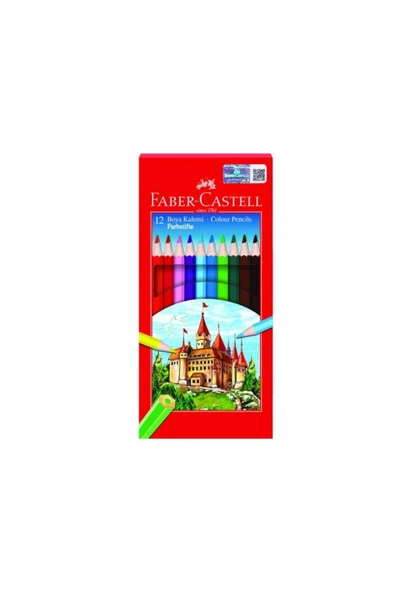 Faber Castell Faber-castell Karton Kutu Boya Kalemi 12 Renk Tam Boy ürün görseli 1